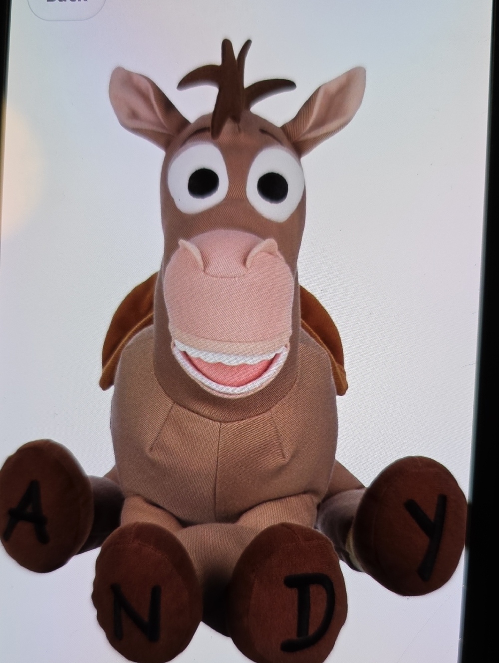 Bullseye Toy Store Disney Brown Woody Horse Plush w Embroided Eyes 17 Inch Tall